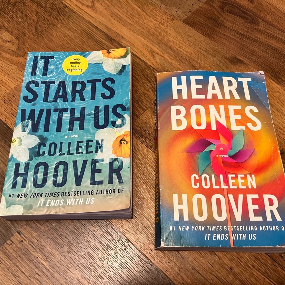 Colleen Hoover Books: It Starts With Us & Heart Bones